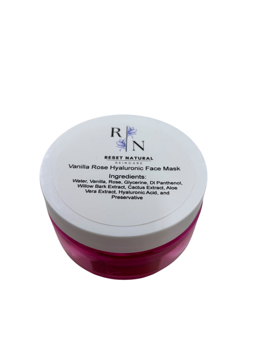 Vanilla Rose Hylauronic Face Mask